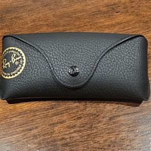 RAY BAN Black Leather Sunglasses Case